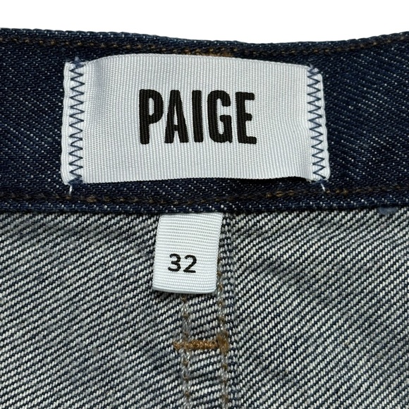 NWT PAIGE Sawyer Wide Leg Jeans in Dark Madella Wash Size 32 Vintage Collection - Picture 13 of 16